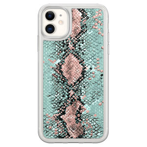 Casimoda iPhone 11 hybride hoesje - Snake pastel