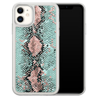 Casimoda iPhone 11 hybride hoesje - Snake pastel