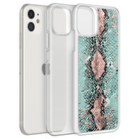 Casimoda iPhone 11 hybride hoesje - Snake pastel