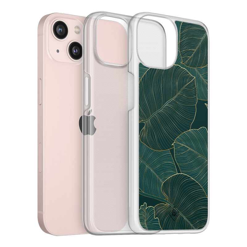 Casimoda iPhone 13 hybride hoesje - Monstera leaves