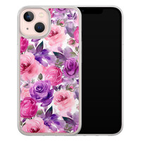 Casimoda iPhone 13 hybride hoesje - Rosy blooms