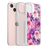 Casimoda iPhone 13 hybride hoesje - Rosy blooms