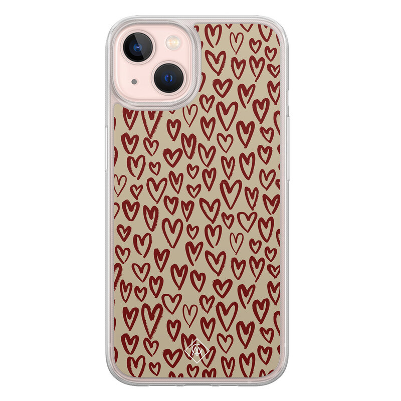 Casimoda iPhone 13 hybride hoesje - Sweet hearts