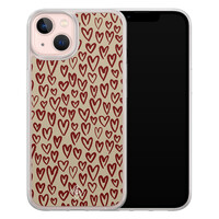Casimoda iPhone 13 hybride hoesje - Sweet hearts