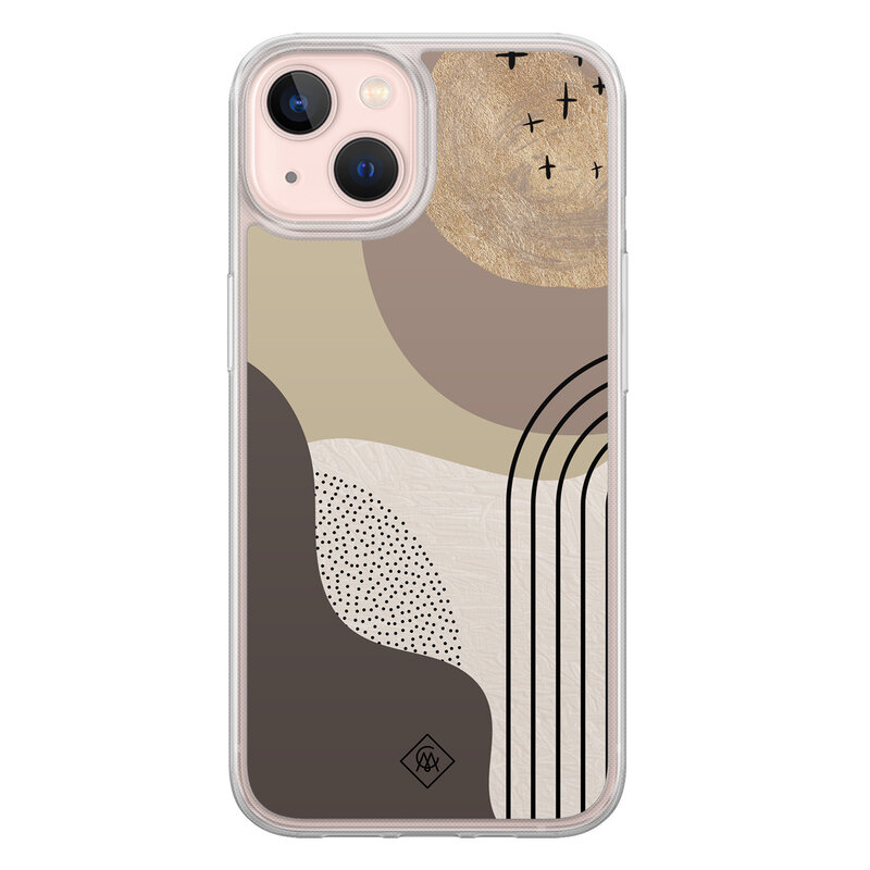Casimoda iPhone 13 hybride hoesje - Abstract almond shapes
