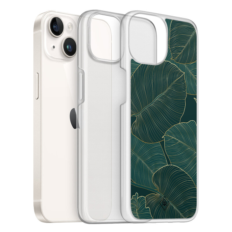 Casimoda iPhone 14 hybride hoesje - Monstera leaves
