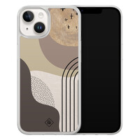 Casimoda iPhone 14 hybride hoesje - Abstract almond shapes