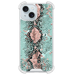 Casimoda iPhone 15 shockproof hoesje - Snake pastel
