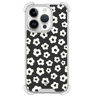 Casimoda iPhone 14 Pro shockproof hoesje - Retro bloempjes