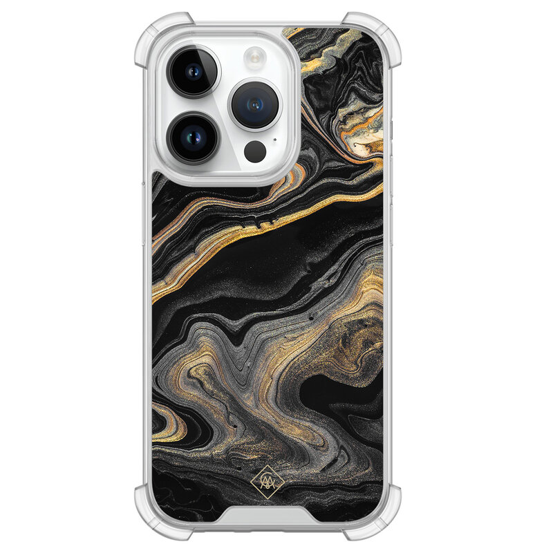 Casimoda iPhone 14 Pro shockproof hoesje - Marbling