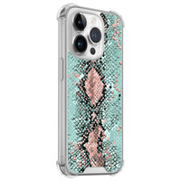 Casimoda iPhone 14 Pro shockproof hoesje - Snake pastel