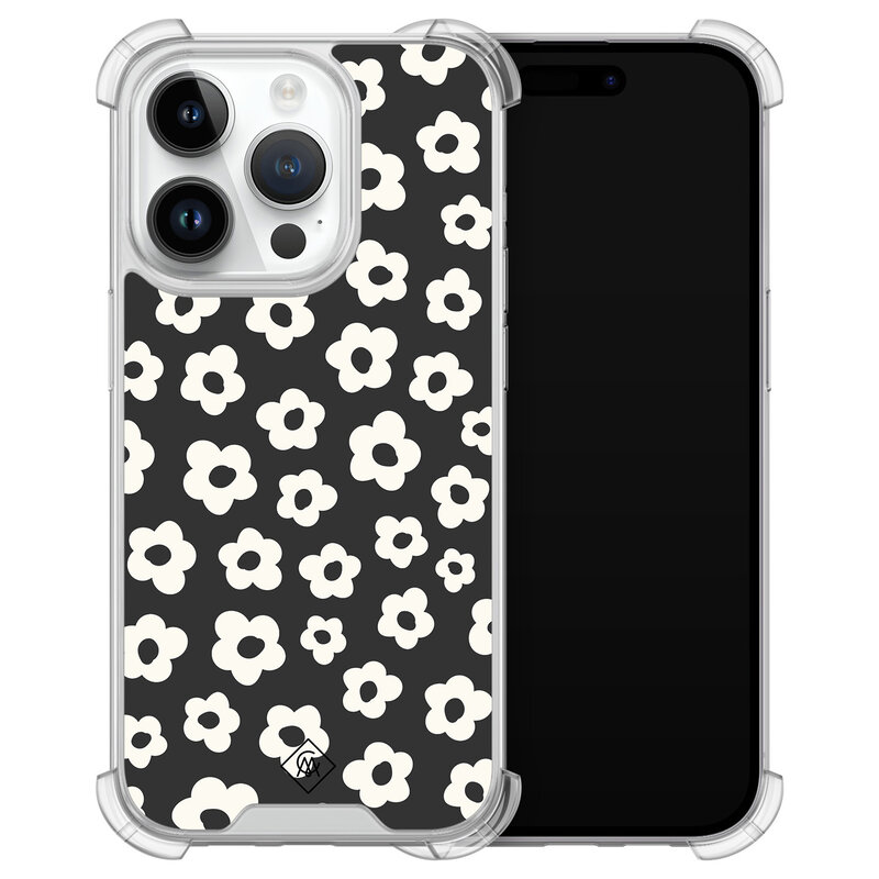 Casimoda iPhone 14 shockproof hoesje - Retro bloempjes