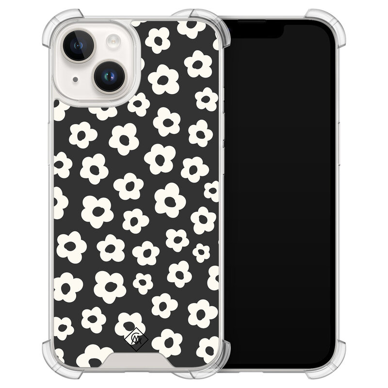 Casimoda iPhone 13 shockproof hoesje - Retro bloempjes