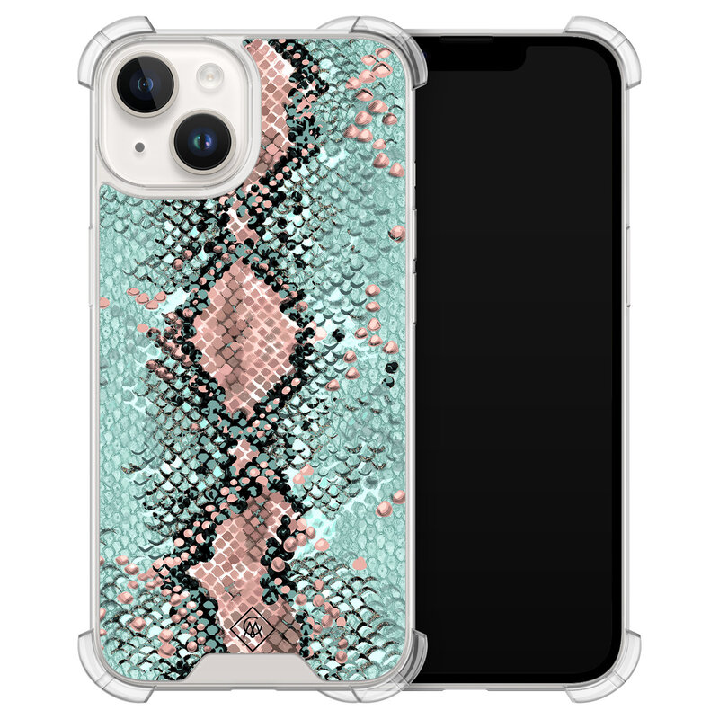 Casimoda iPhone 13 shockproof hoesje - Snake pastel