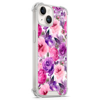 Casimoda iPhone 13 shockproof hoesje - Rosy blooms