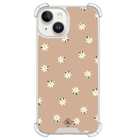 Casimoda iPhone 13 siliconen shockproof hoesje - Sweet daisies