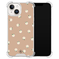 Casimoda iPhone 13 siliconen shockproof hoesje - Sweet daisies