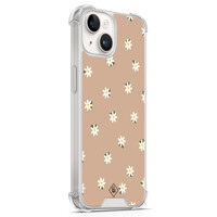 Casimoda iPhone 13 siliconen shockproof hoesje - Sweet daisies