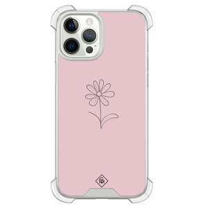 Casimoda iPhone 12 (Pro) shockproof hoesje - Madeliefje