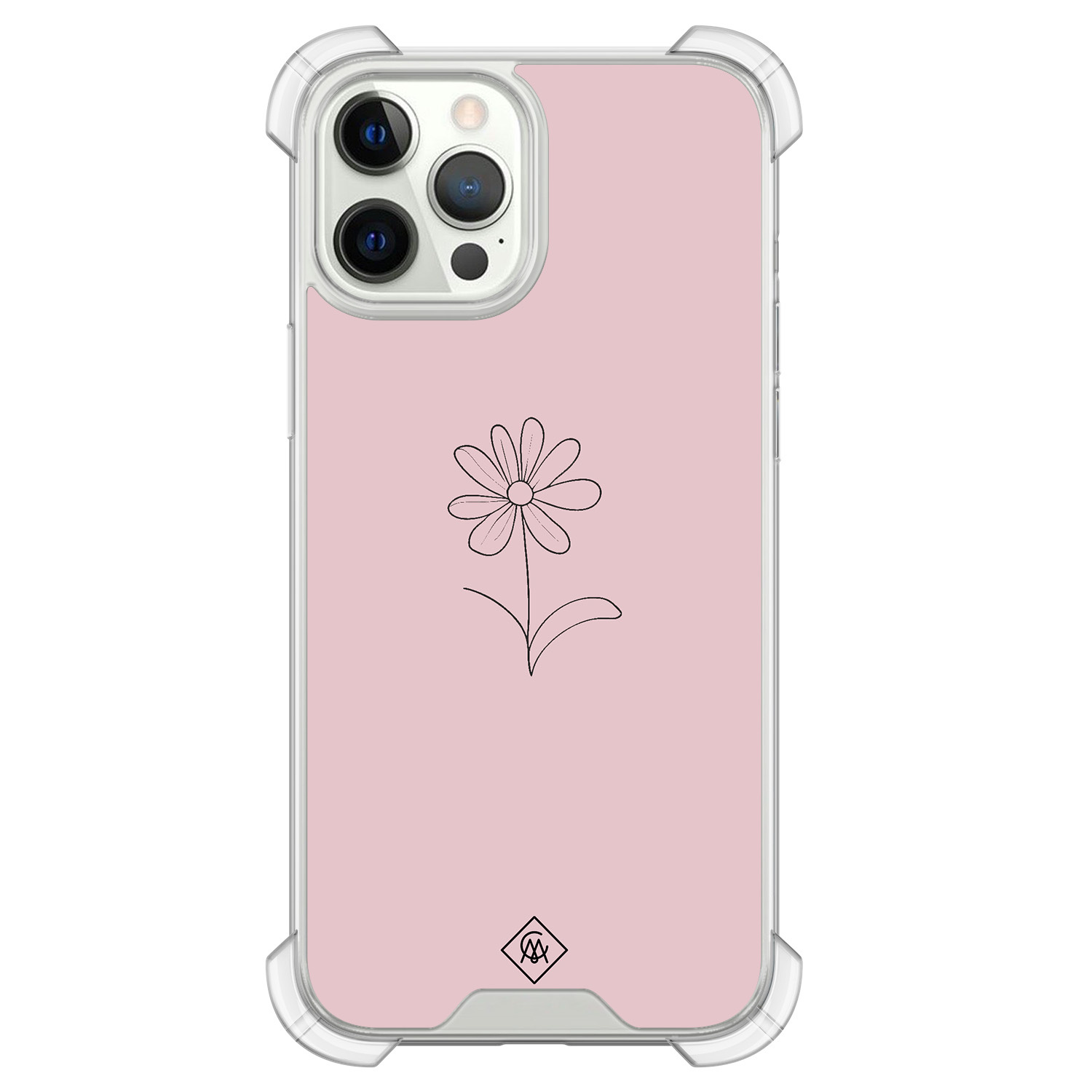 iPhone 12 (Pro) shockproof hoesje Madeliefje