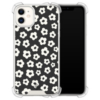 Casimoda iPhone 11 shockproof hoesje - Retro bloempjes