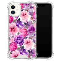 Casimoda iPhone 11 shockproof hoesje - Rosy blooms