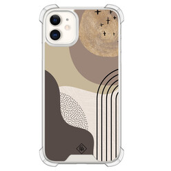 Casimoda iPhone 11 shockproof hoesje - Abstract almond shapes