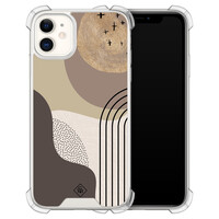 Casimoda iPhone 11 shockproof hoesje - Abstract almond shapes