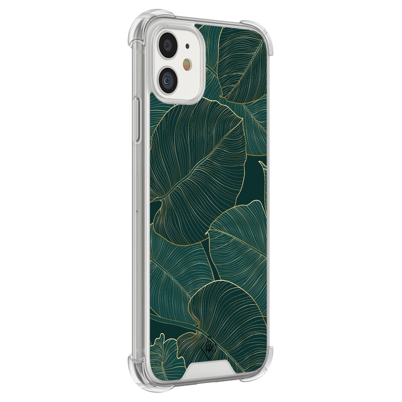 Casimoda iPhone 11 shockproof hoesje - Monstera leaves