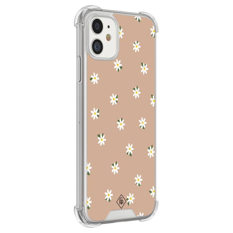 Casimoda iPhone 11 siliconen shockproof hoesje - Sweet daisies