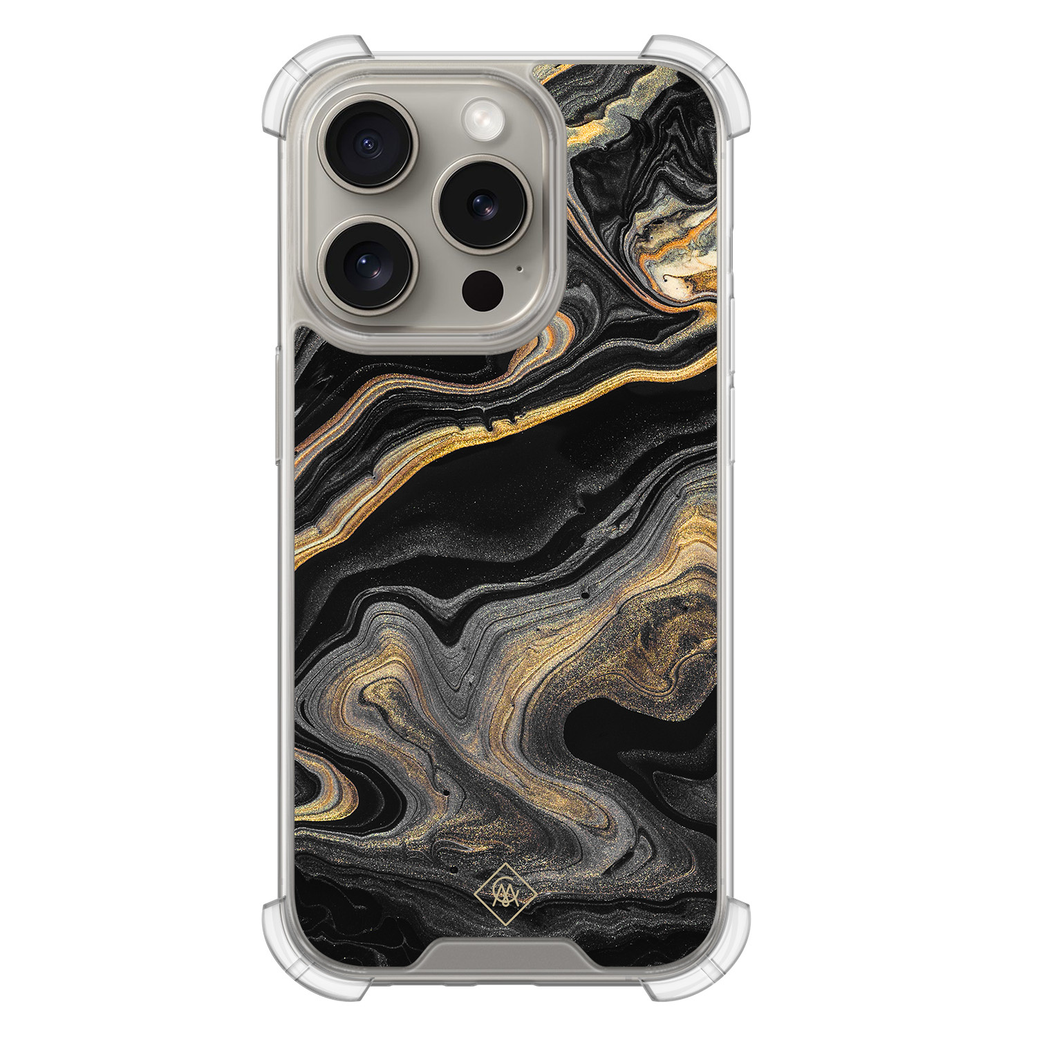 iPhone 15 Pro shockproof hoesje Marbling