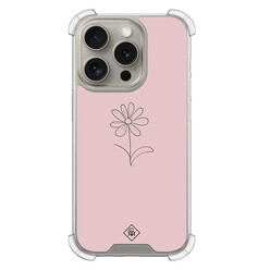 Casimoda iPhone 15 Pro shockproof hoesje - Madeliefje