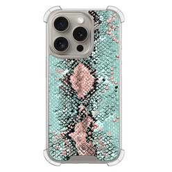 Casimoda iPhone 15 Pro shockproof hoesje - Snake pastel