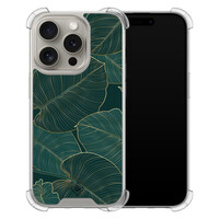 Casimoda iPhone 15 Pro shockproof hoesje - Monstera leaves
