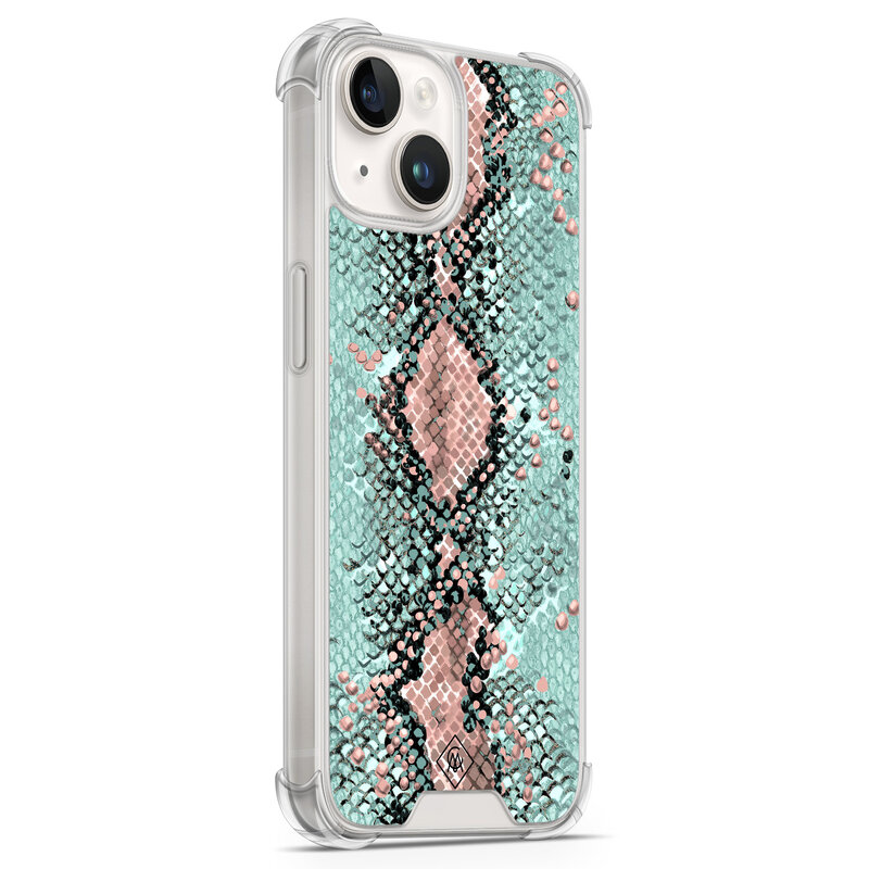 Casimoda iPhone 14 shockproof hoesje - Snake pastel