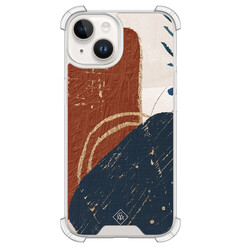 Casimoda iPhone 14 shockproof hoesje - Abstract terracotta