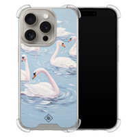Casimoda iPhone 15 Pro shockproof hoesje - Zwanen