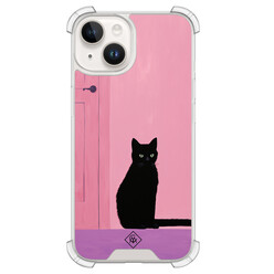 Casimoda iPhone 14 shockproof hoesje - Zwarte kat