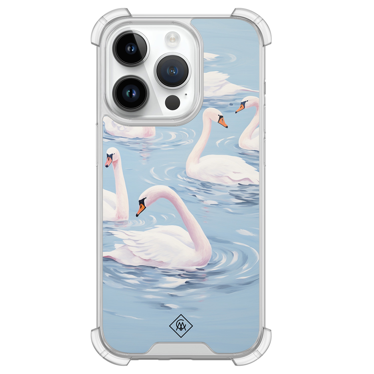 iPhone 14 Pro shockproof hoesje Zwanen