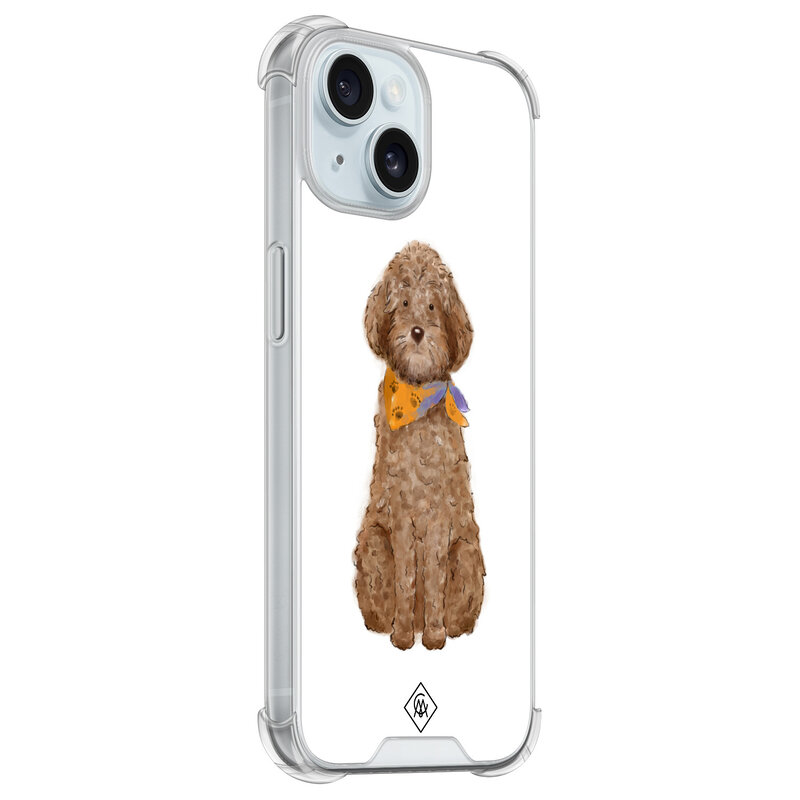 Casimoda iPhone 15 shockproof hoesje - Labradoodle