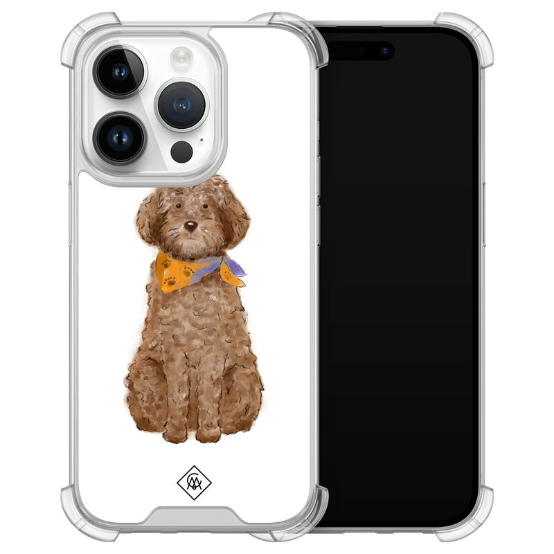 Casimoda iPhone 14 Pro shockproof hoesje - Labradoodle