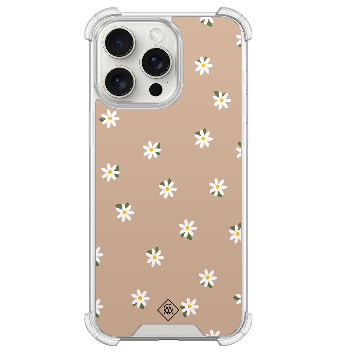 iPhone 15 Pro Max shockproof hoesje - Sweet daisies