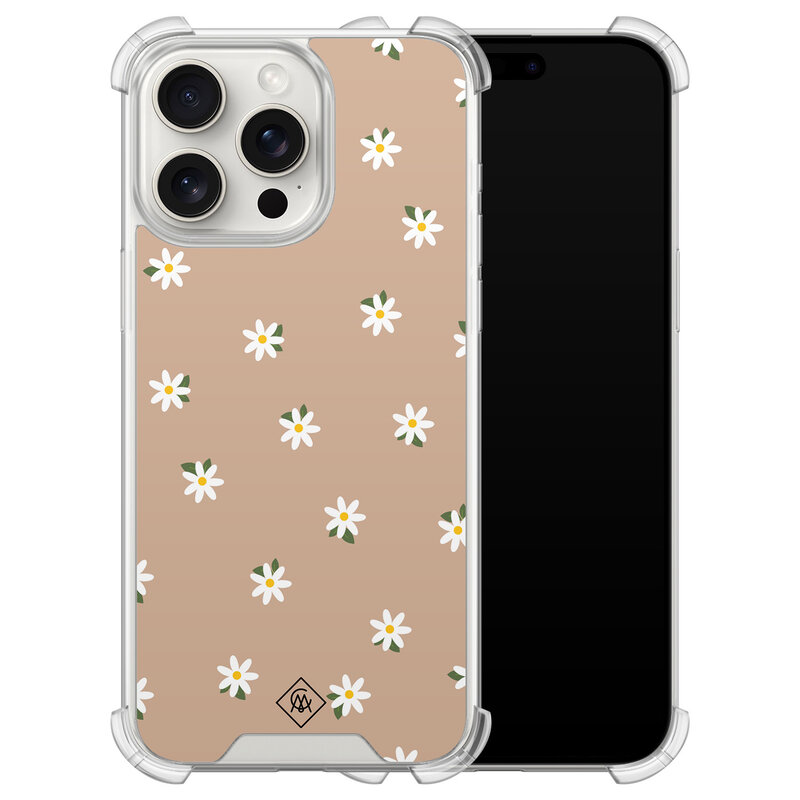 Casimoda iPhone 15 Pro Max shockproof hoesje - Sweet daisies