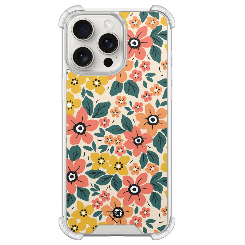 Casimoda iPhone 15 Pro Max shockproof hoesje - Blossom