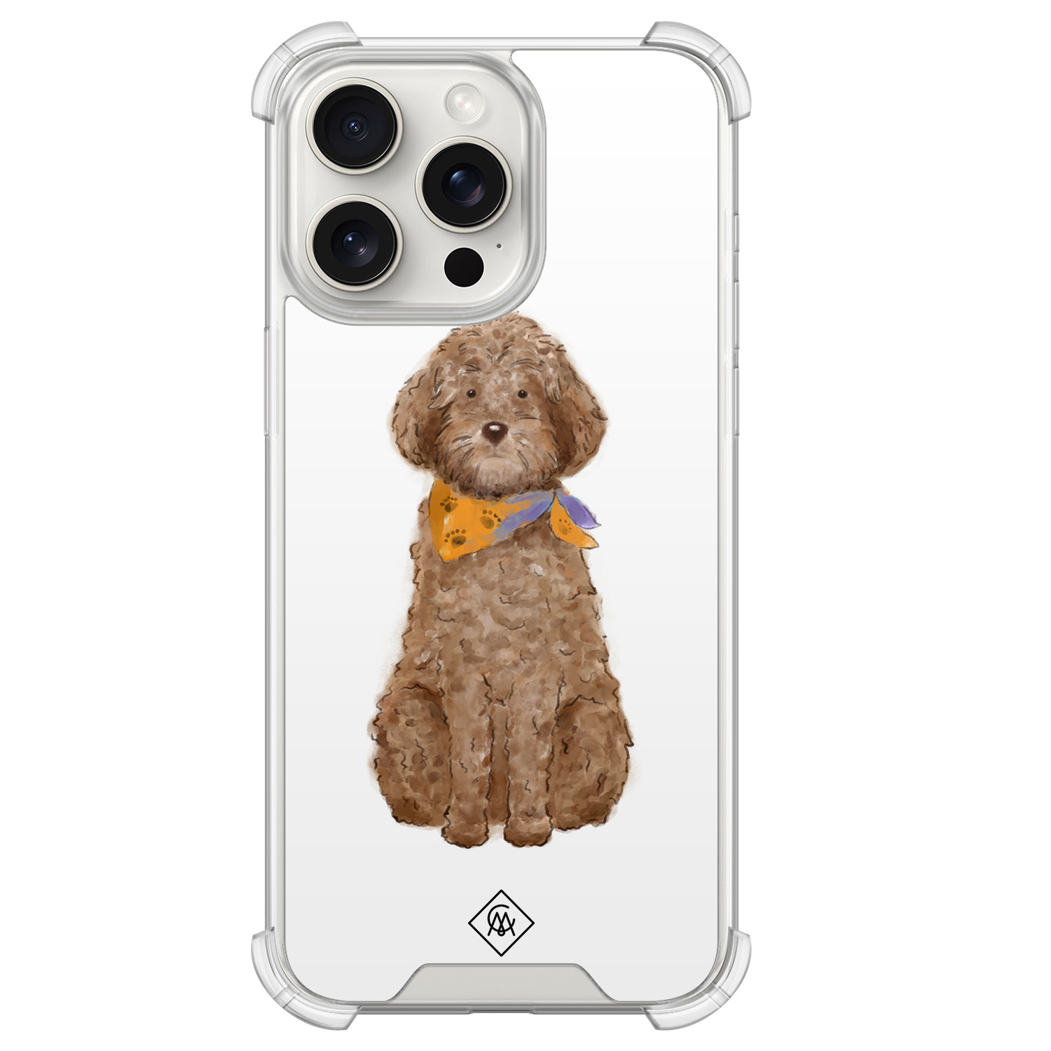 iPhone 15 Pro Max shockproof hoesje - Labradoodle