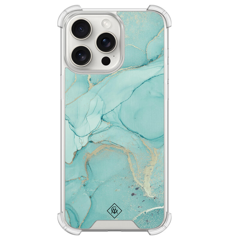 Casimoda iPhone 15 Pro Max shockproof hoesje - Touch of mint