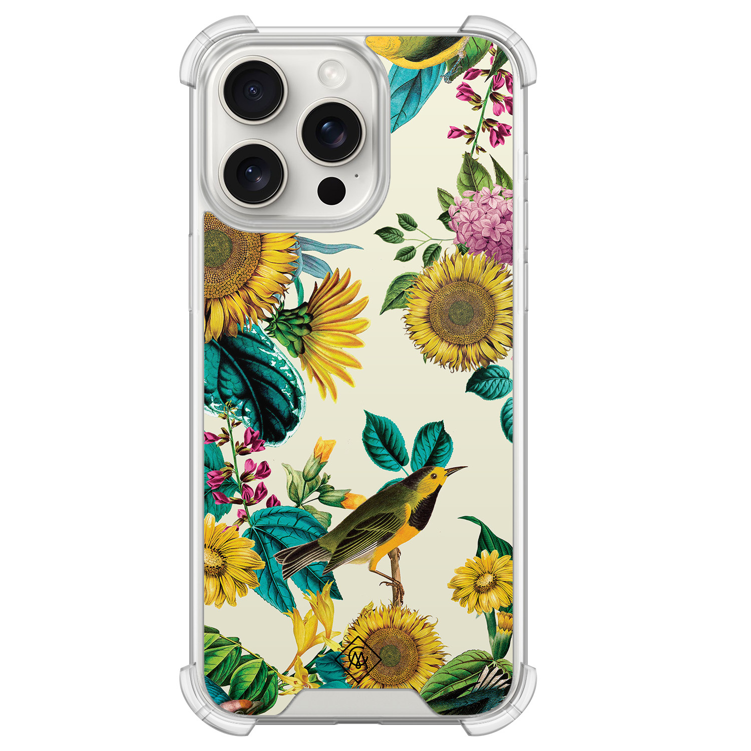 iPhone 15 Pro Max shockproof hoesje - Sunflowers