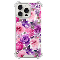 Casimoda iPhone 15 Pro Max shockproof hoesje - Rosy blooms