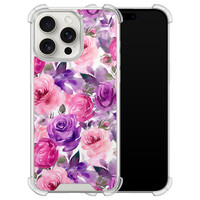 Casimoda iPhone 15 Pro Max shockproof hoesje - Rosy blooms