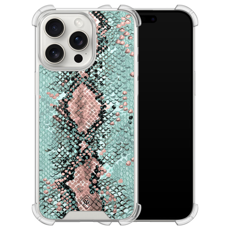 Casimoda iPhone 15 Pro Max shockproof hoesje - Snake pastel